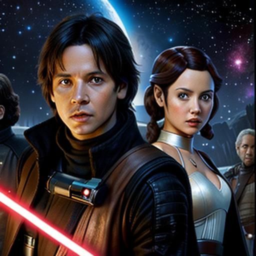 Distant Galaxy in a Sci-Fi Style