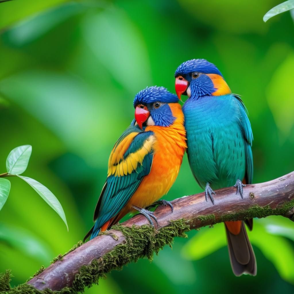 Birds in Wildlife Sanctuary, Professional Photo