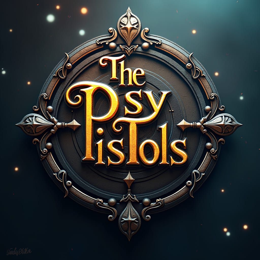 Hyper-Realistic Emblem for The Psy PisTols