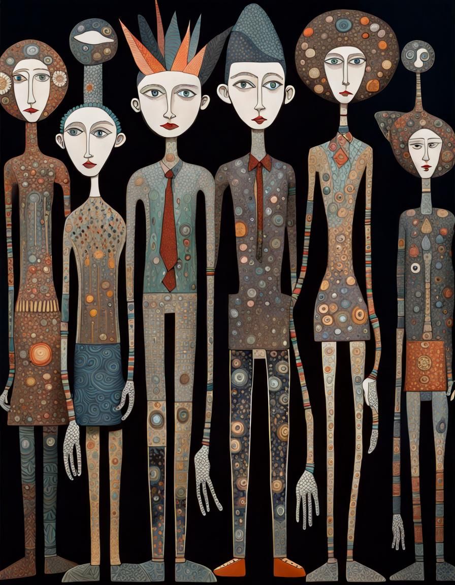 Translucent Glass Figures in Whimsical Style