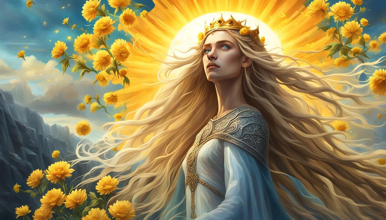 Sunna, norse goddess of sun.