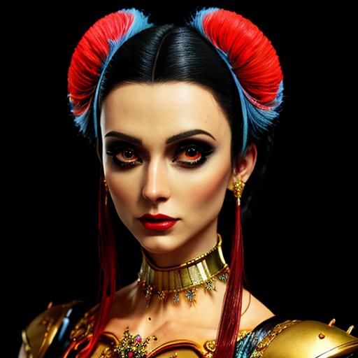 Surreal Glamour: A Vibrant Photorealistic Masterpiece