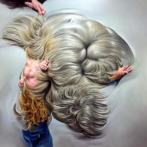 Hyperrealistic Hair Engulfment