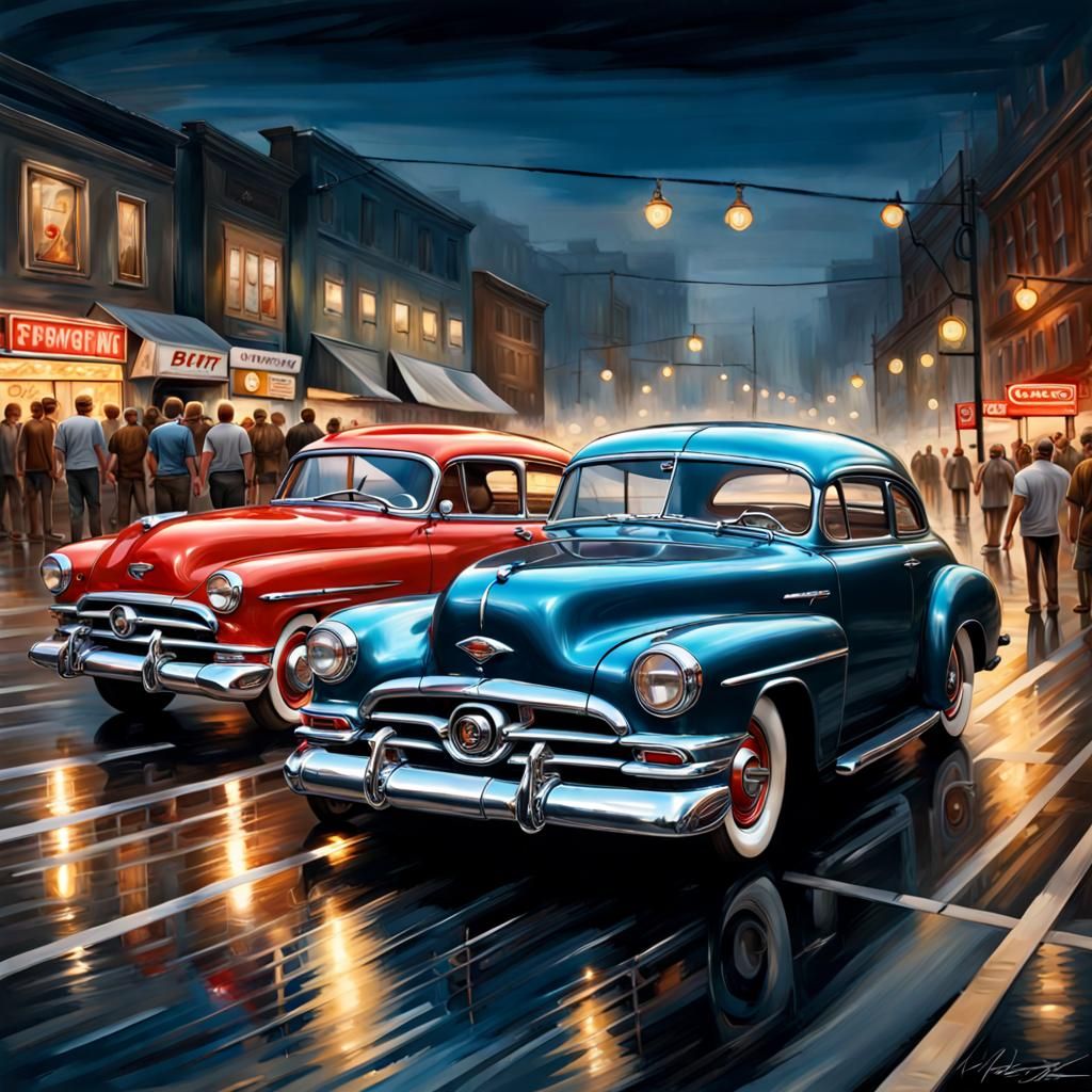 Hyperrealistic Car Show Winner with Glossy Paint