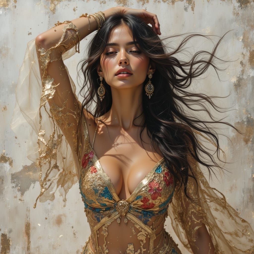 Hyperreal Dreamscape with Shattered Elements