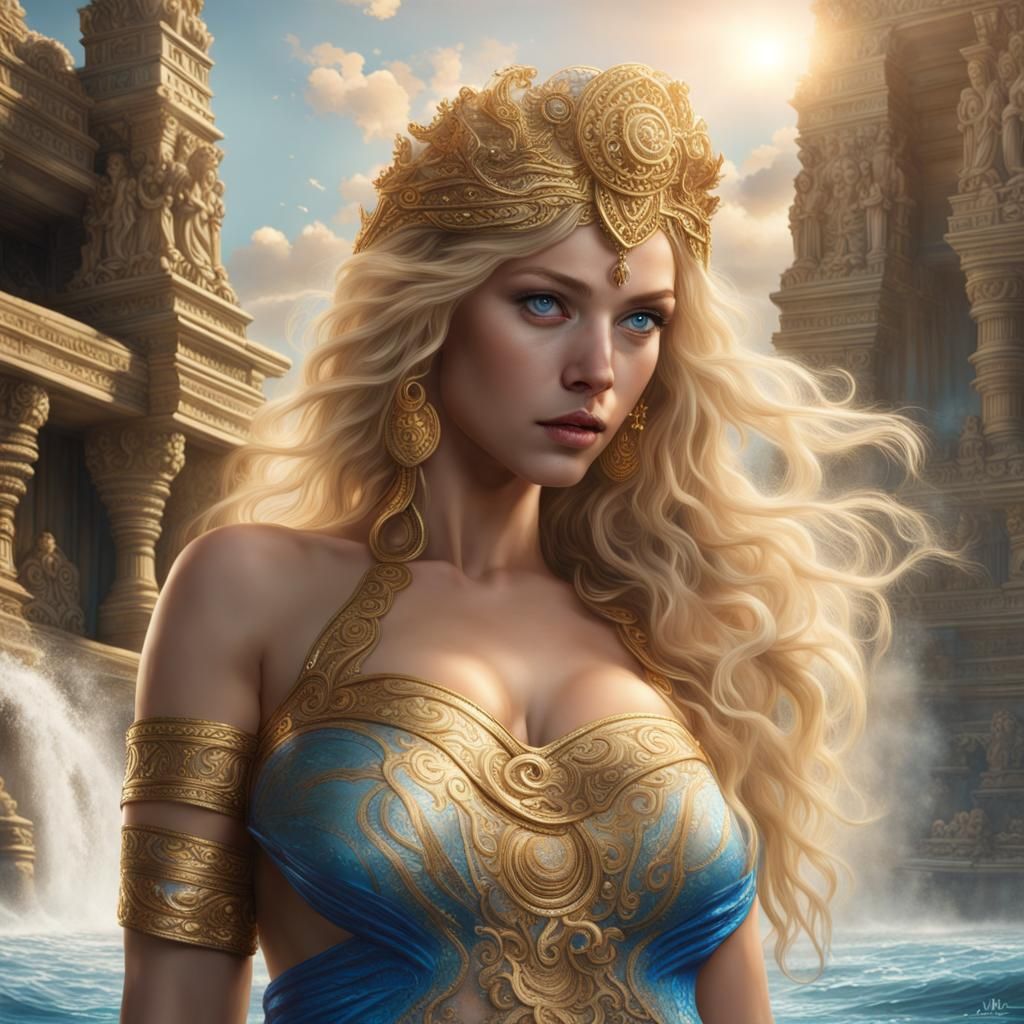 Mayan Goddess Emerges from Water