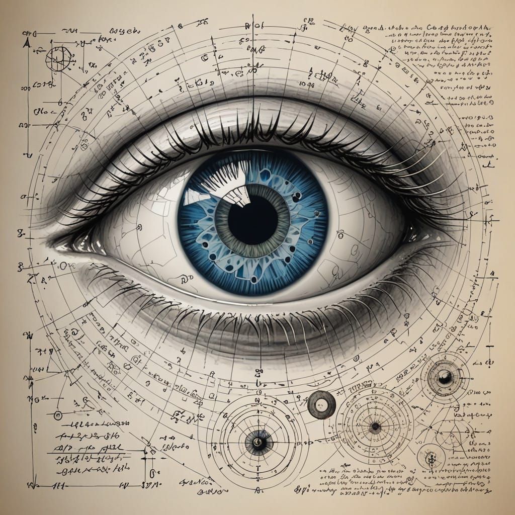 Blue Eye in a Vortex of Math Formulas