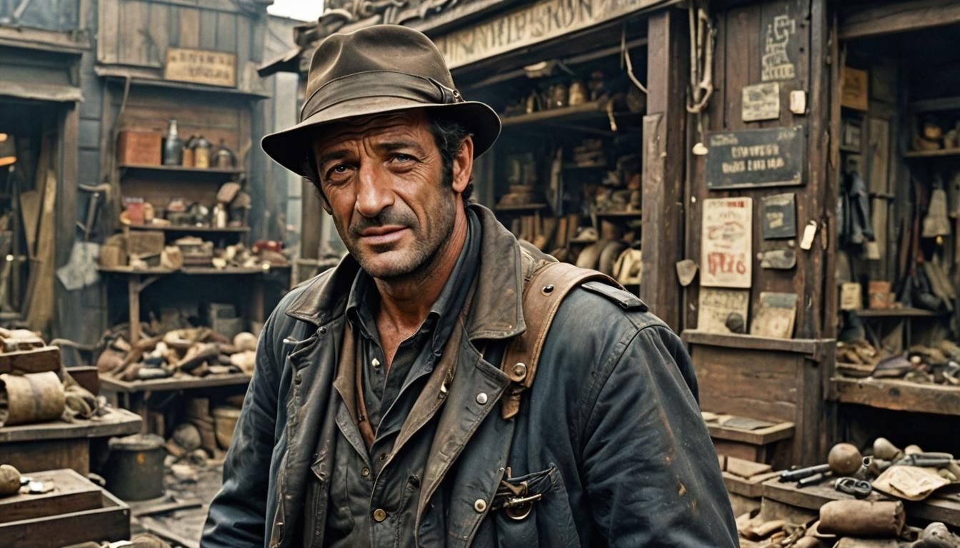 Post-Apocalyptic Explorer Inspired by Belmondo