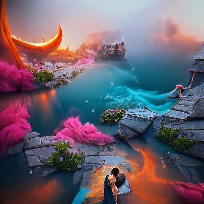 Fantastical Matte Painting with Intricate Details