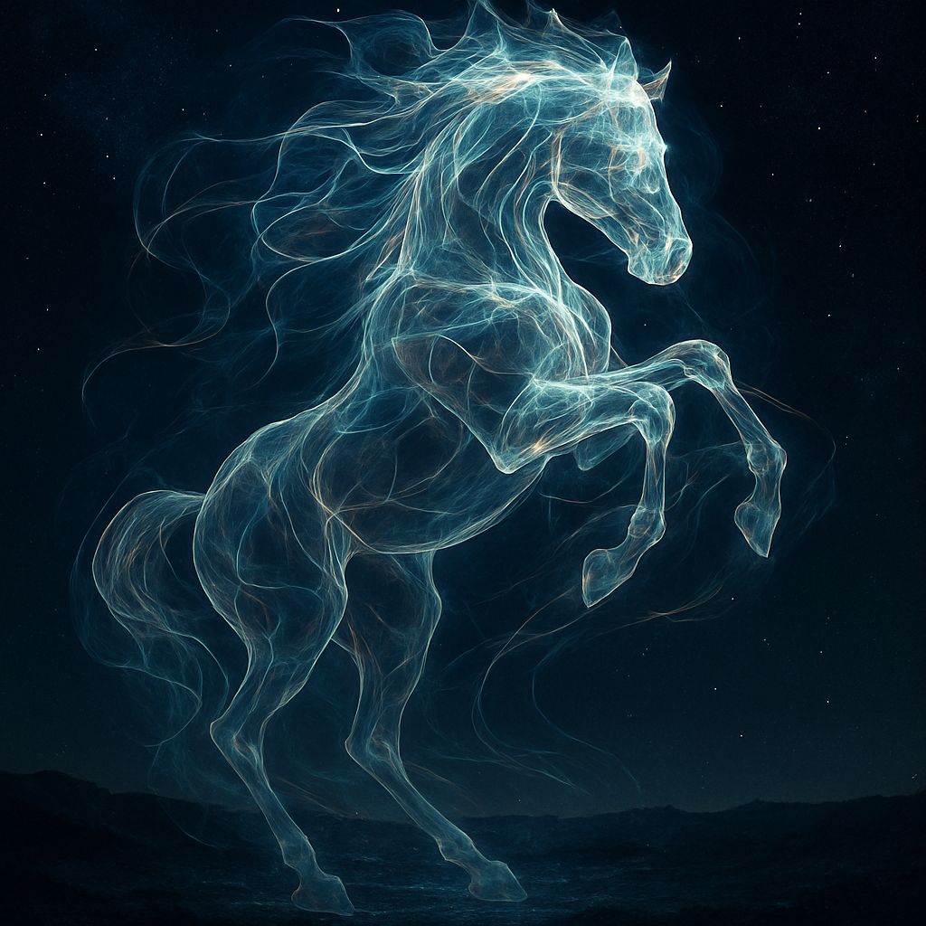 Holographic Horse Illusion in Galactic Landscape