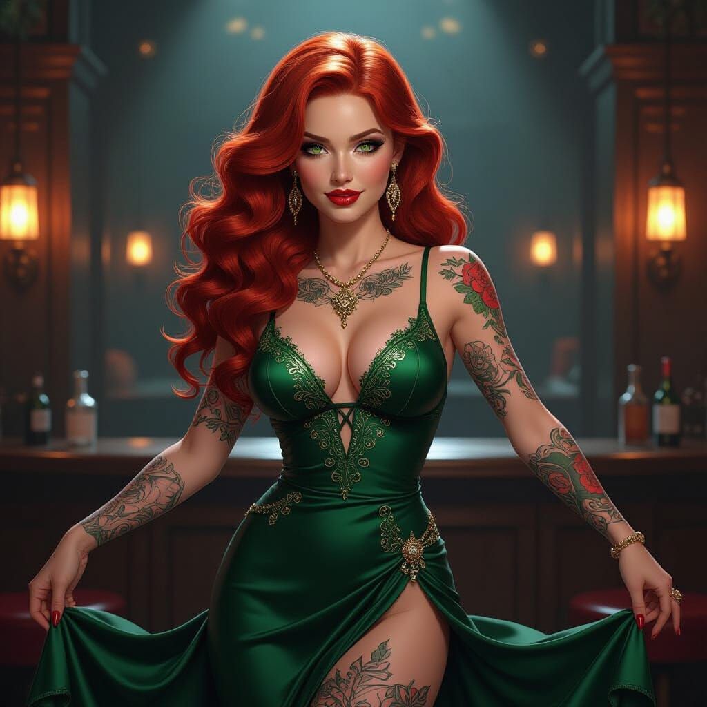 Irish Dancer in Speakeasy: Hyperdetailed Manhwa-Comic Art