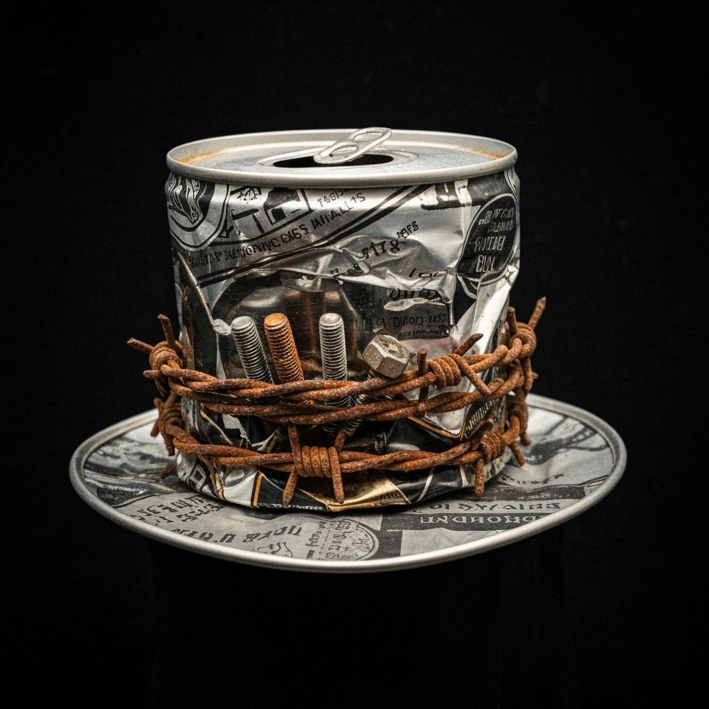 Industrial Top Hat Made of Recycled Materials