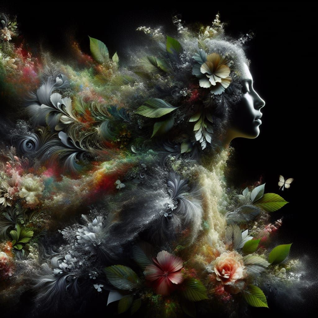 Botanical Silhouette Ascending in Hypermaximalism