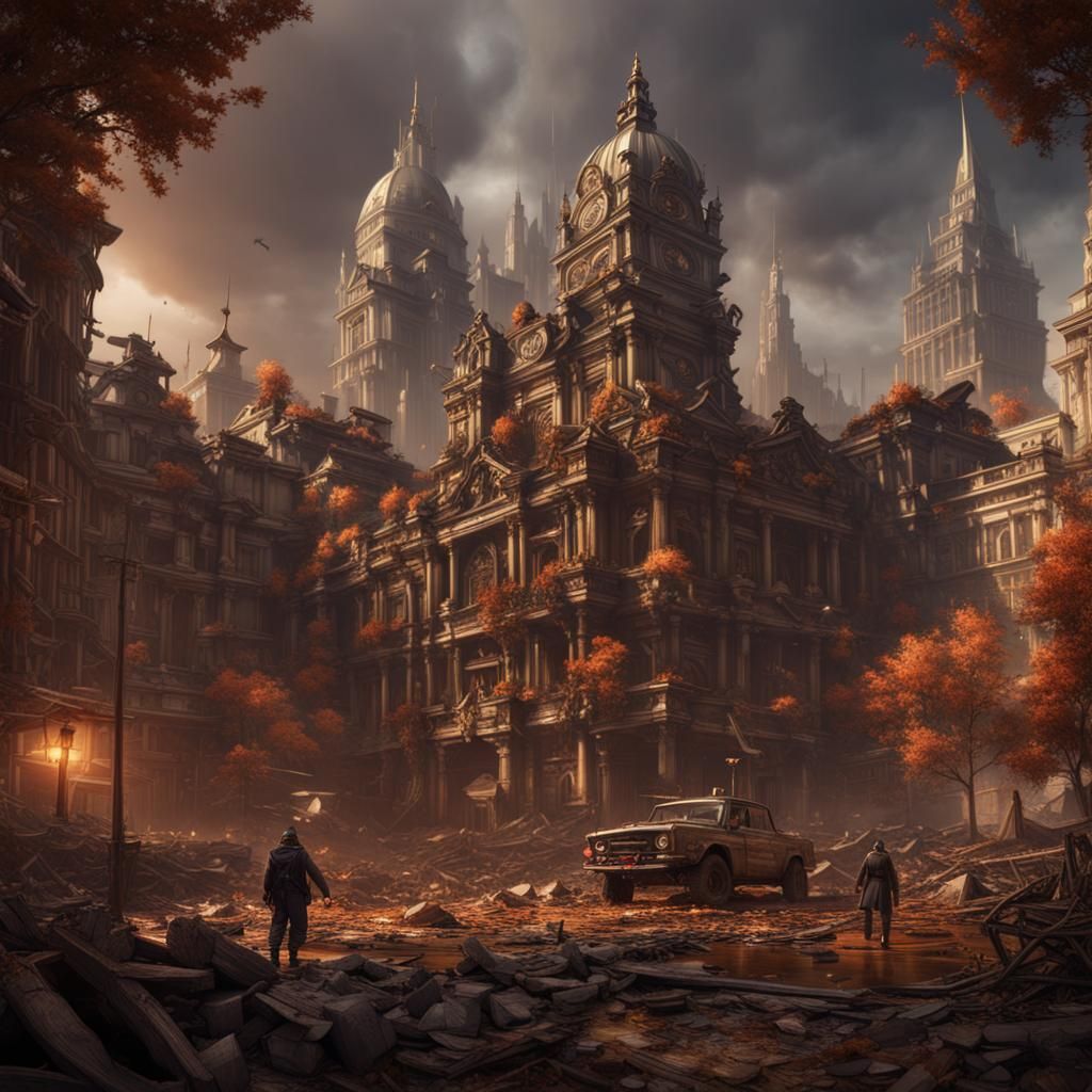 Anarchy Unleashed: Detailed Matte Painting