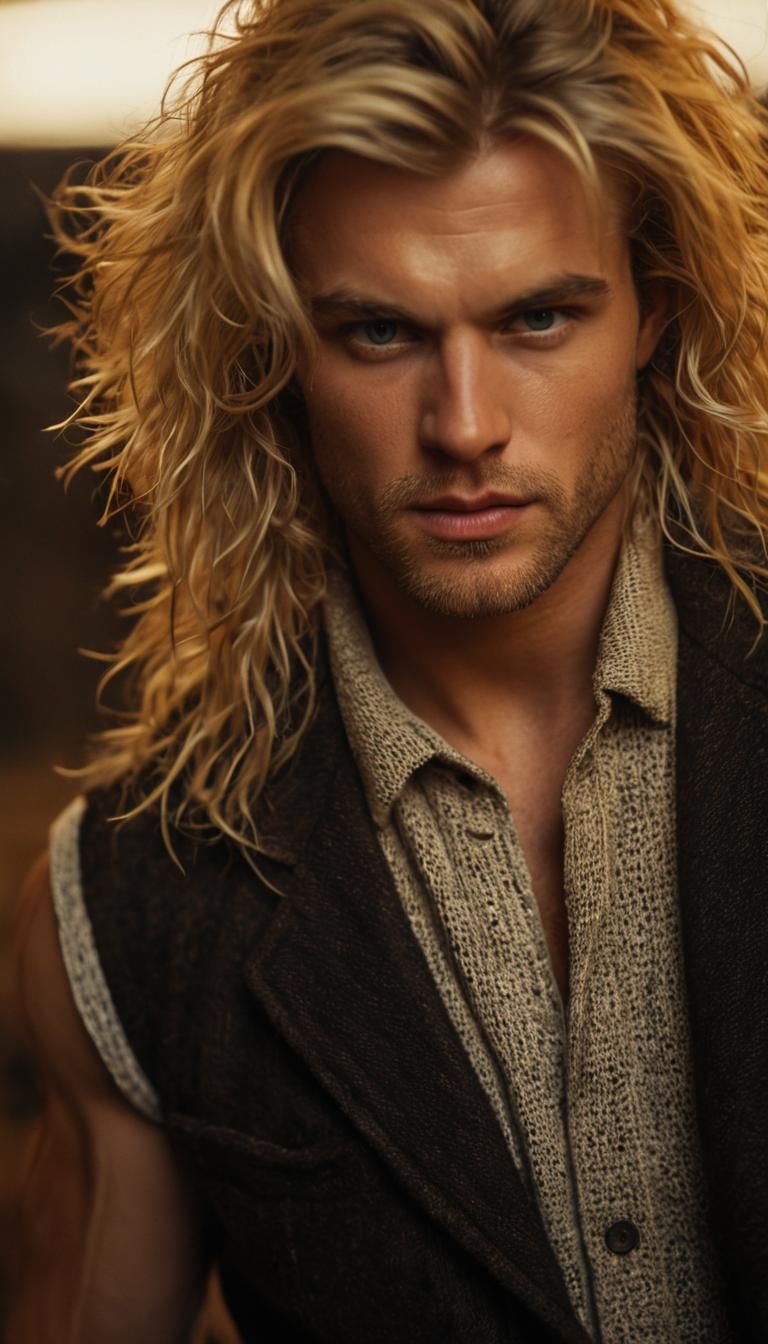 Handsome masculine man