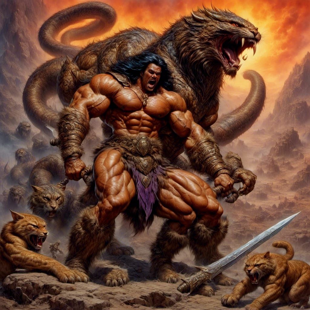 Steroids + 5 potions of strength