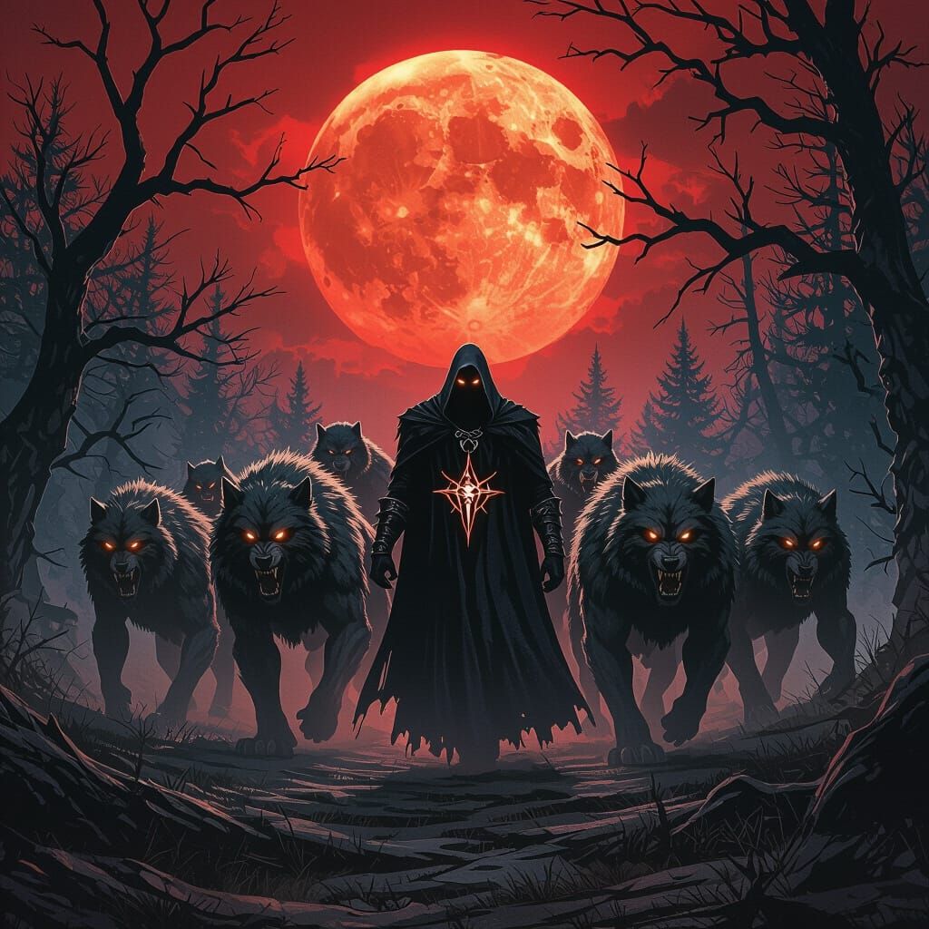 Monstrous Werewolves Emerge from Dark Forest