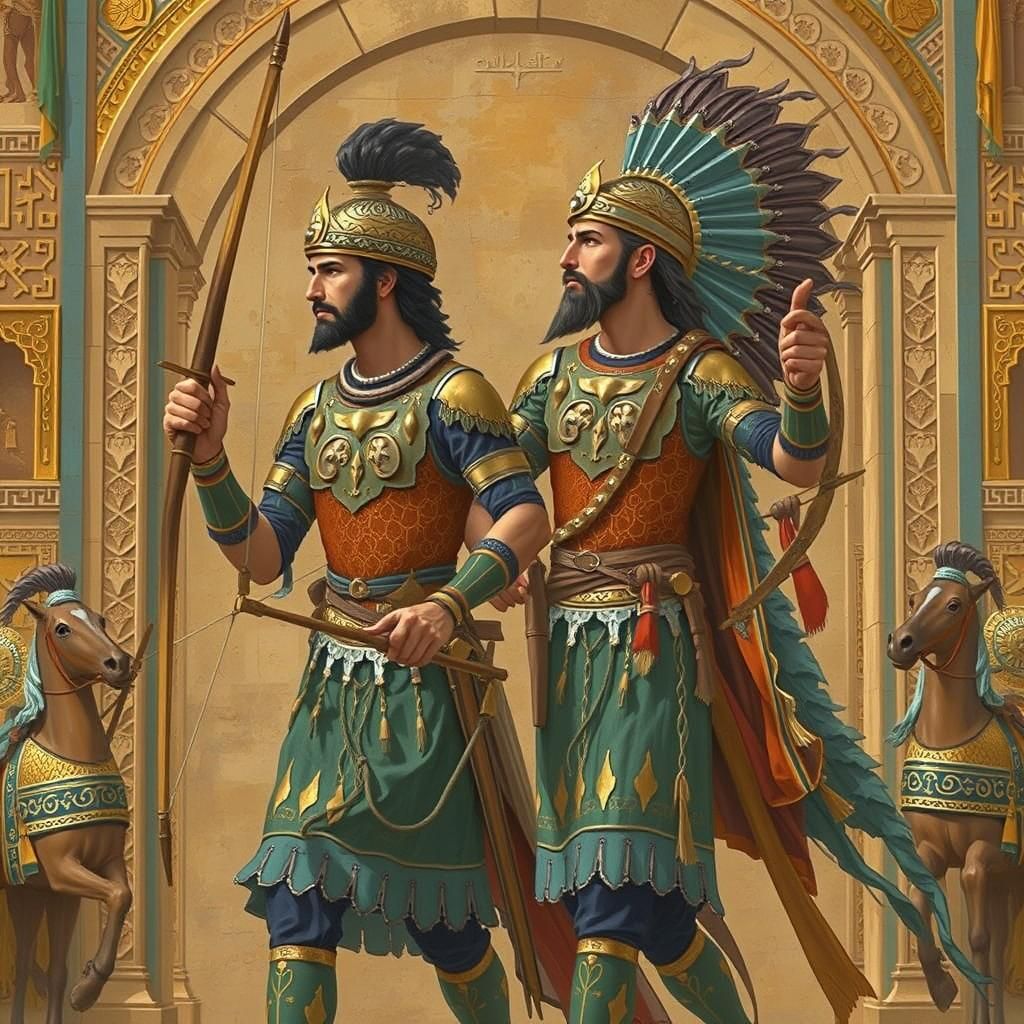 Two archers from Darius army