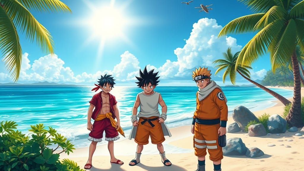 Epic Heroes Unite in a Tropical Paradise