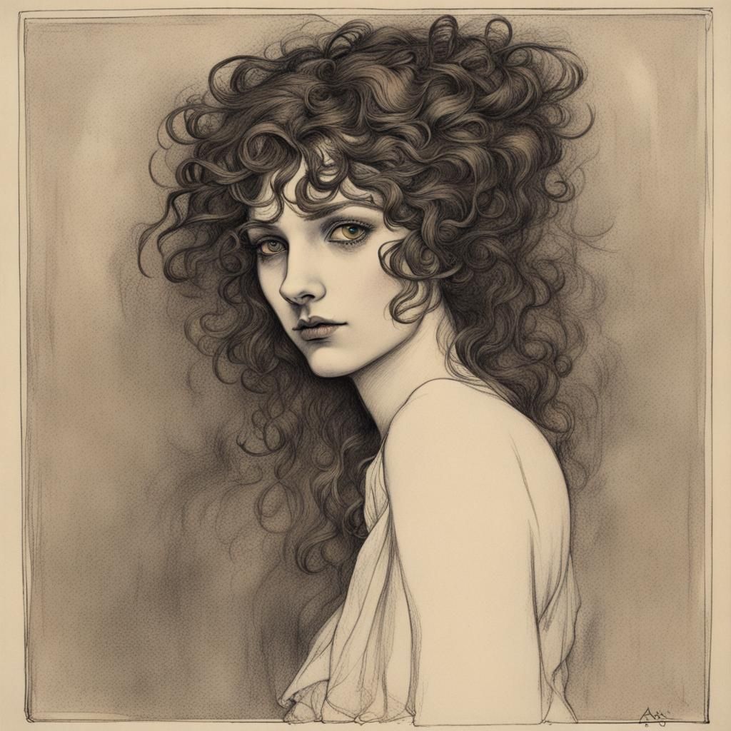 Dreamlike Portrait of a Girl in Surrealist Style