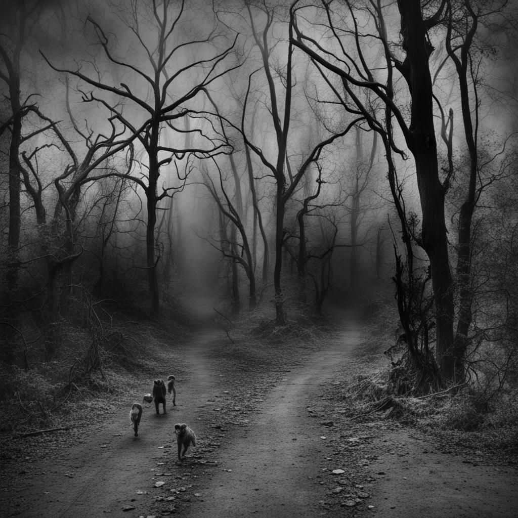 Spooky Dark Morbid Unseen Danger