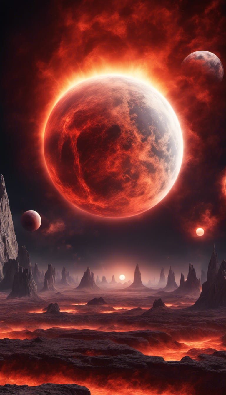 Planets Ablaze in Deep Space: Photorealistic Rendering