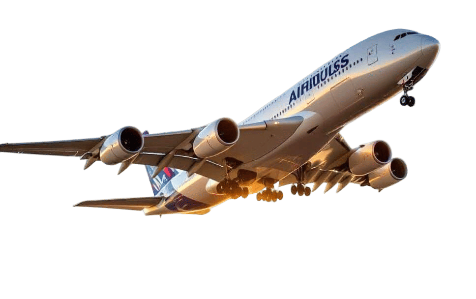 Airbus A380 Jetliner in Flight