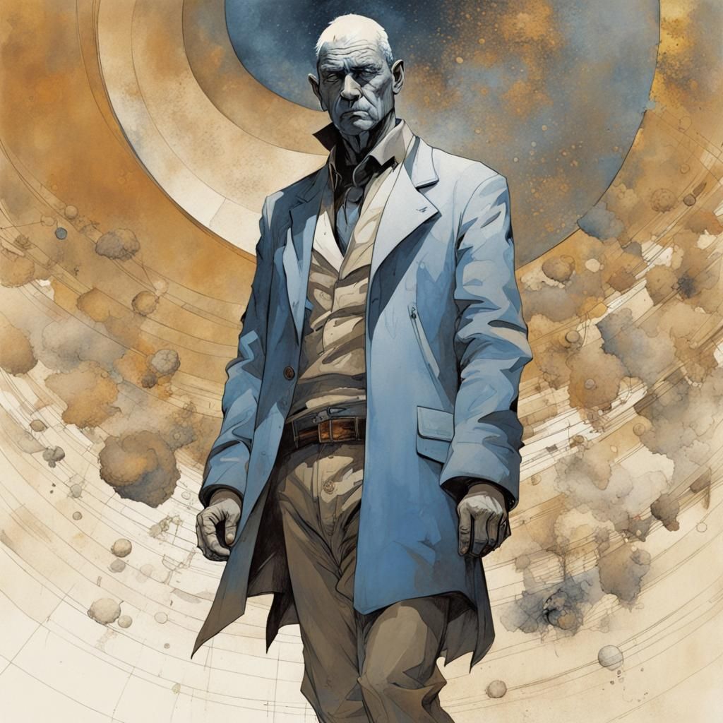 Geometric Unification of Physics as Art Nouveau Illustration