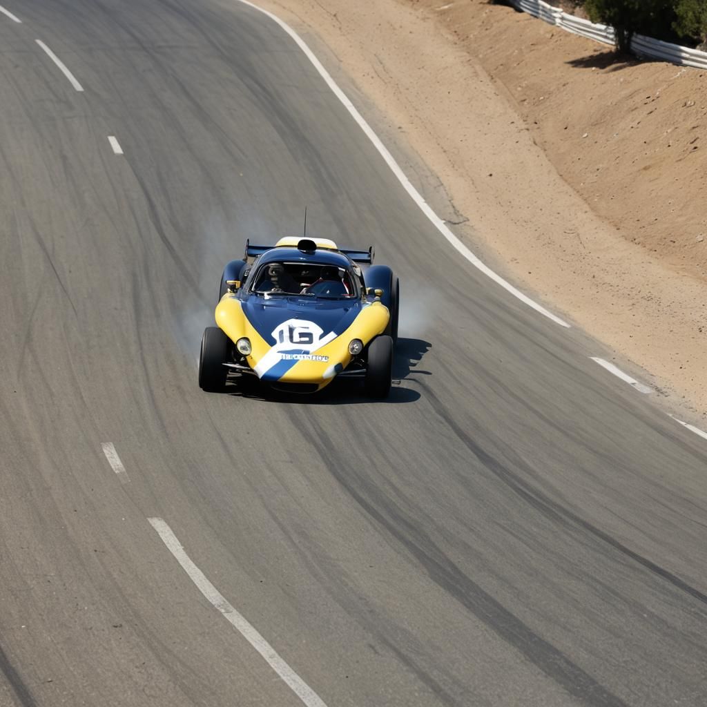 Benjamin Netanyahu Races in a Digital Rendering
