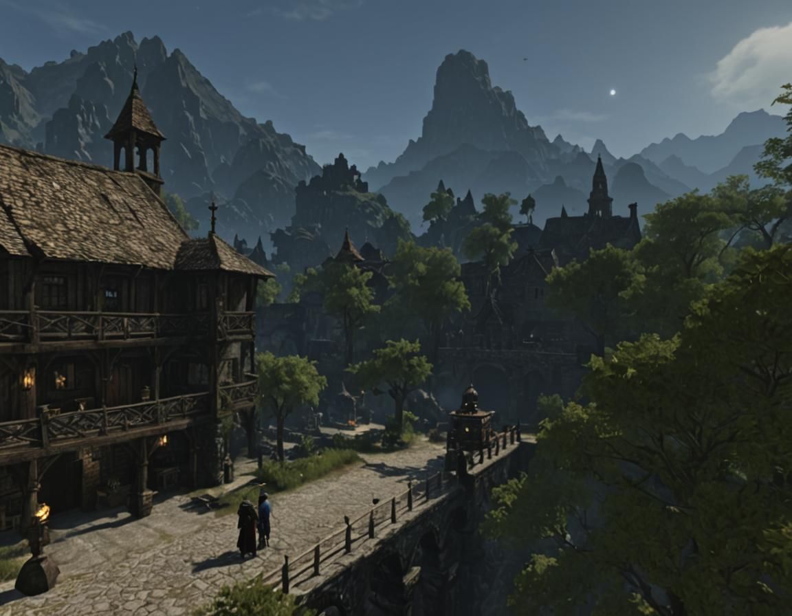 Enderal: AI-Generated Landscape