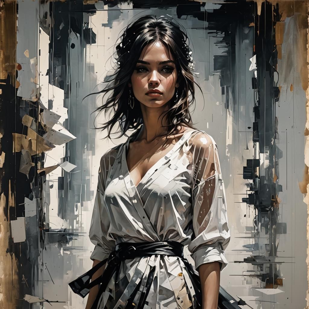 Surreal Double Exposure Image in Russ Mills Style