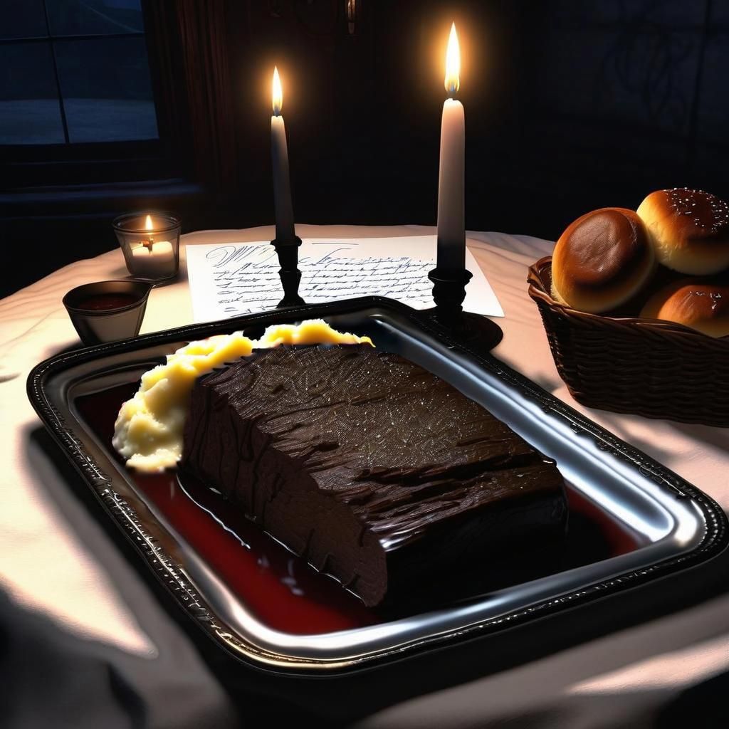 Fluffy White Mashed Potatoes Still Life