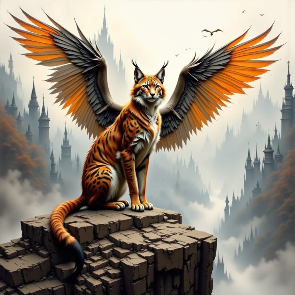 Winged Lynx, Guardian of the Realm