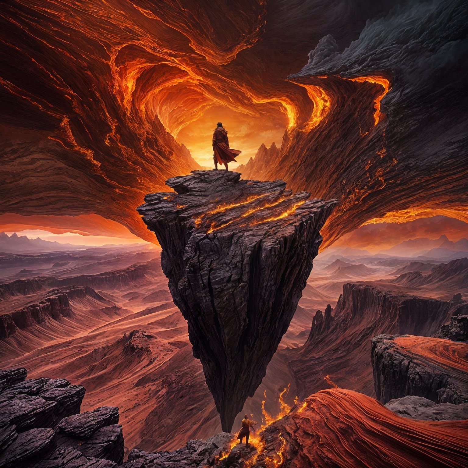 Crimson Desert: Molten Glass Dunes in Fire Red