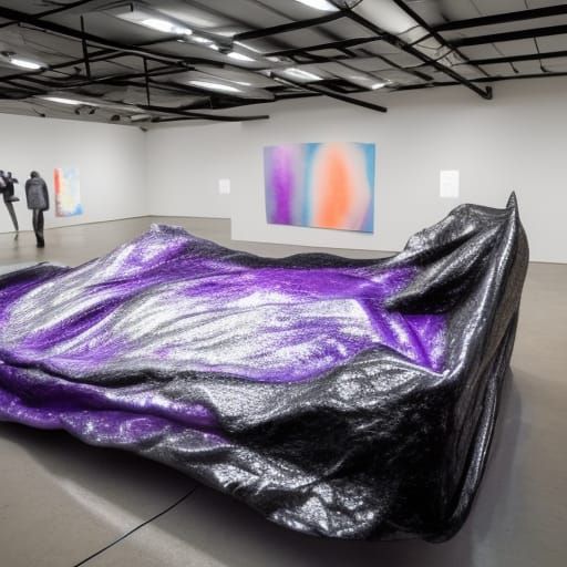 Surreal Art Exhibition with Foam Sculptures