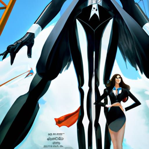 Giantess Zatanna Zatara in Comic Book Art