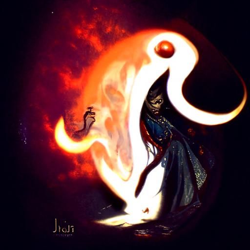 Stylized Jinn Illustration in Cartoon Style