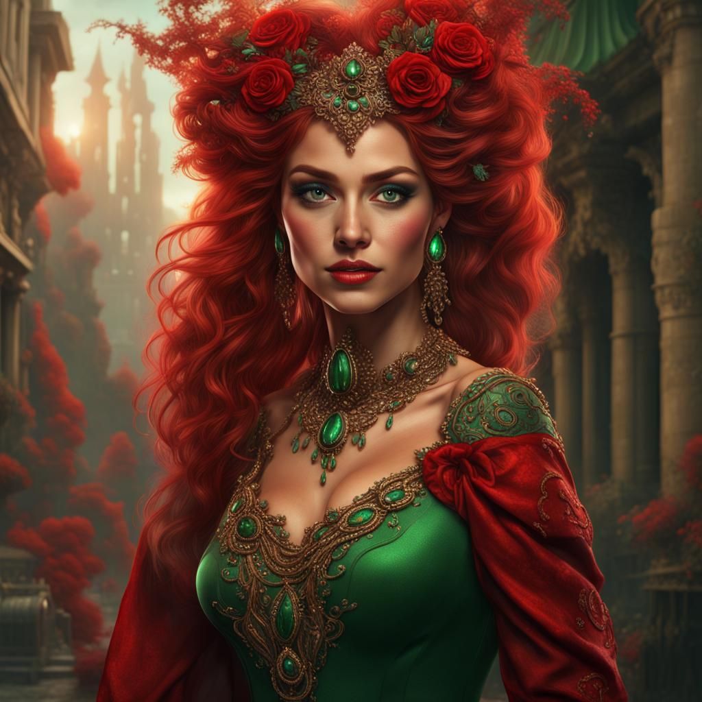 Portrait of a Beautiful Redhead in Unreal Engine 5