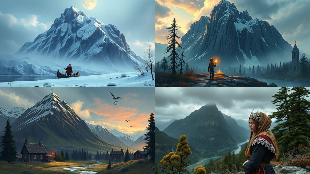 Epic Norwegian Legend of Gunung Tidur and the Troll's Promis...