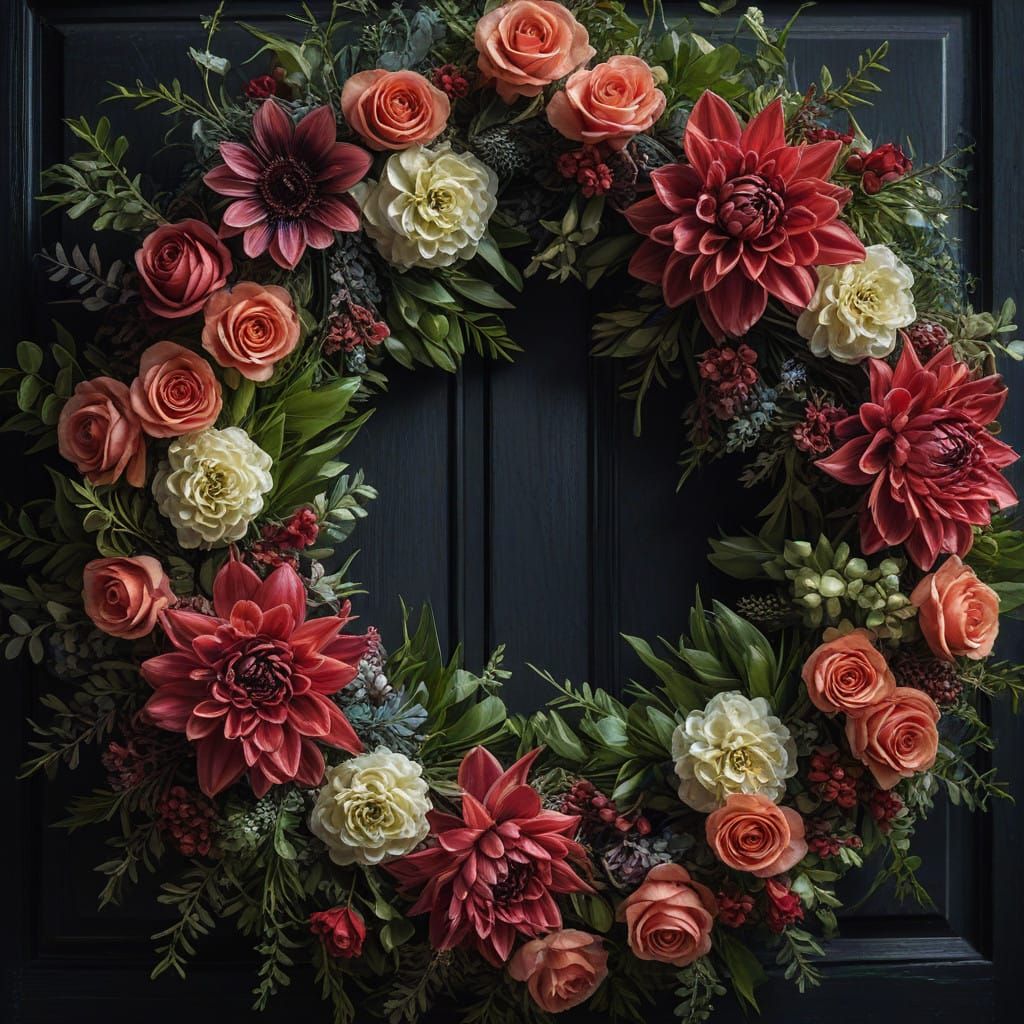 Hyperrealistic Floral Masterpiece in High-Contrast HDR