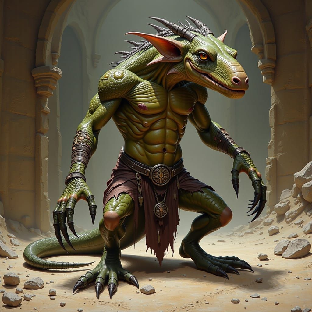 Detailed Fantasy Kobold Concept Art
