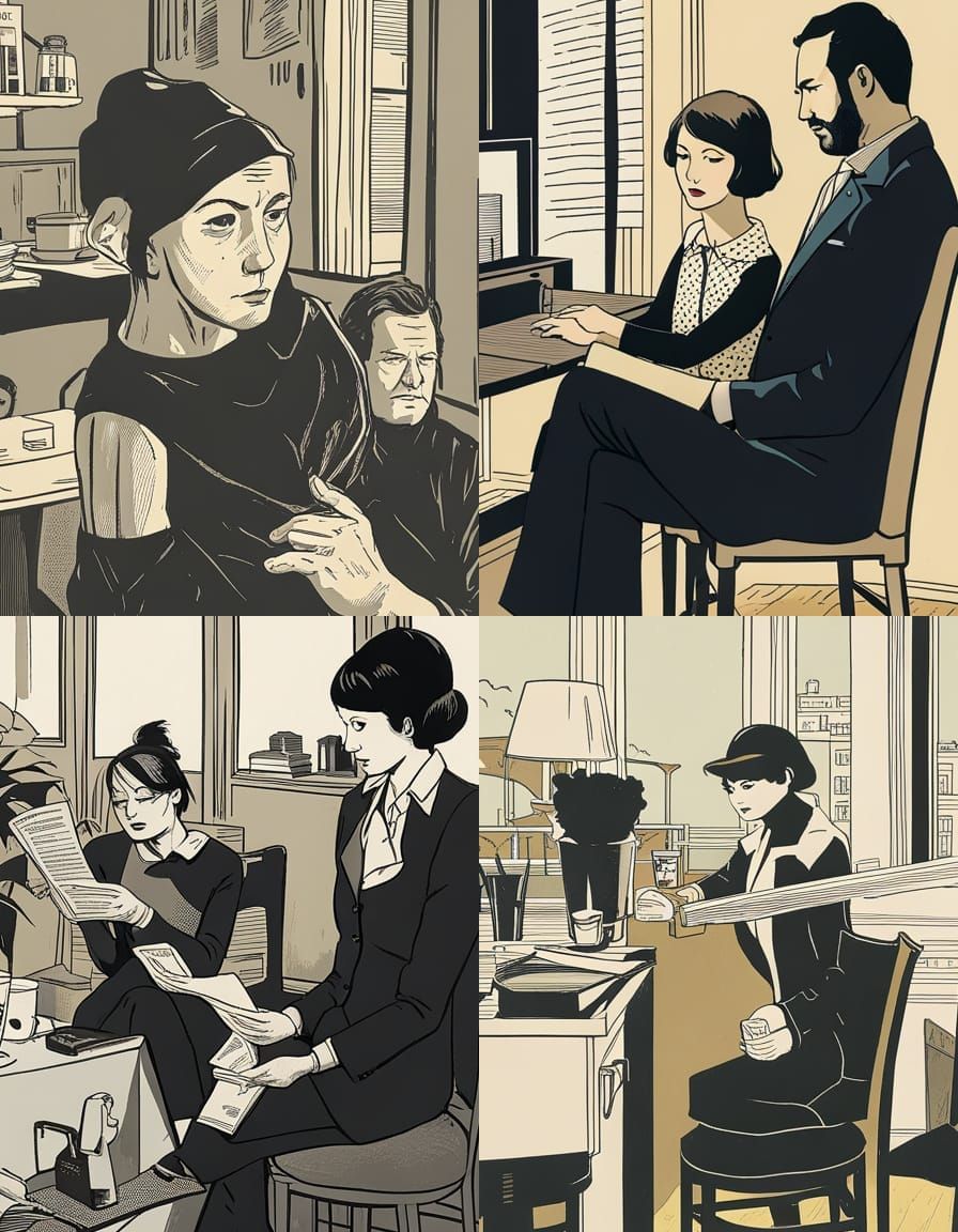 Minimalist Figure Illustration in Comic Style