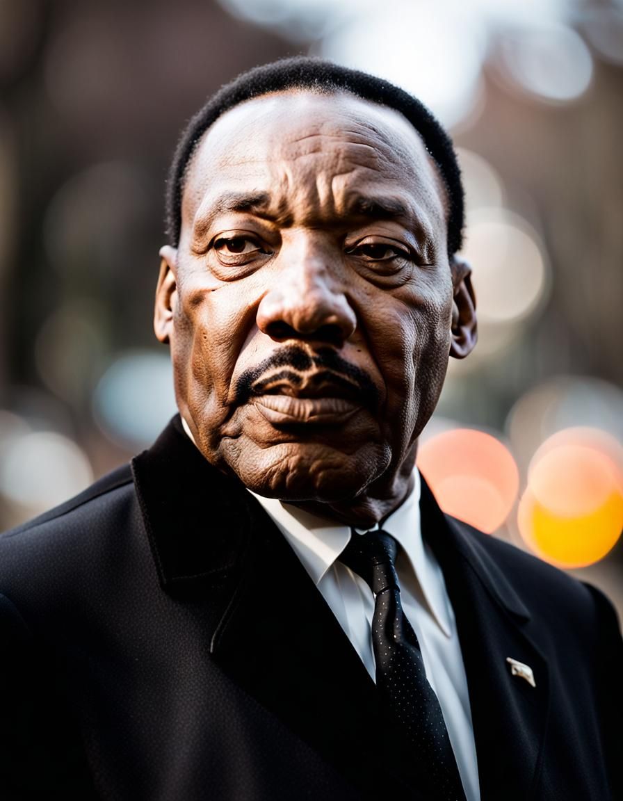 Hyperrealistic Portrait of Martin Luther King Jr.