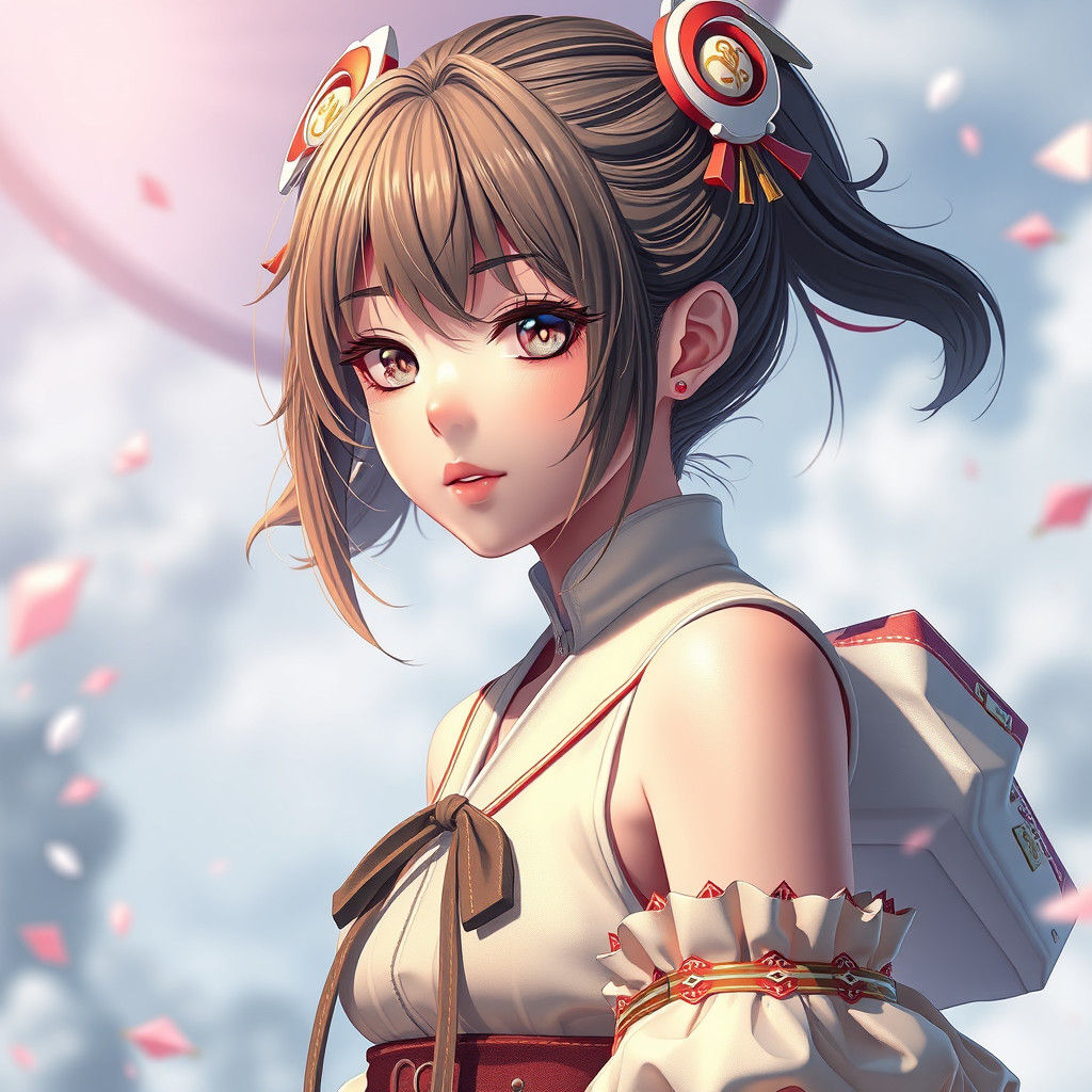 Detailed 3D Anime Art Inspired by WLOP