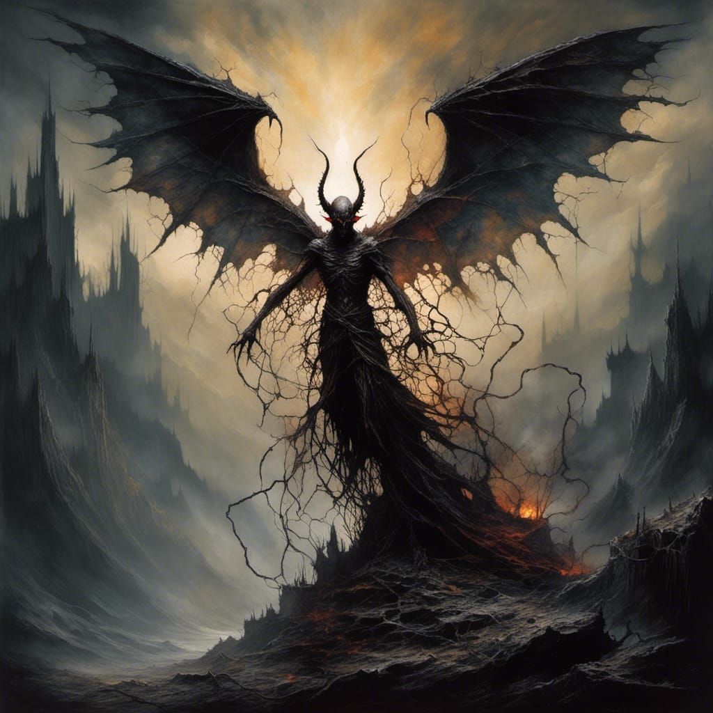 Menacing Ob Nixilis Breaks Free: A Dark Fantasy Image