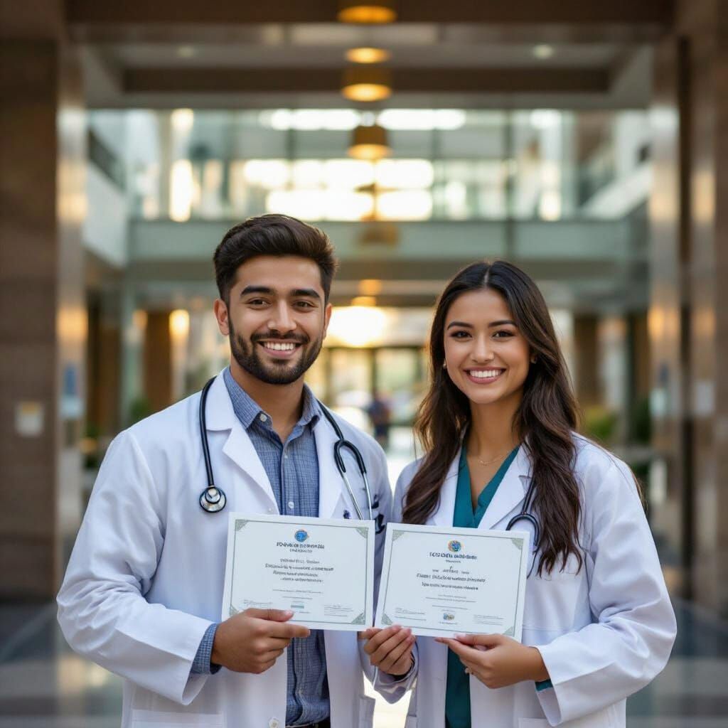 Happy Medicine Students Earn TOEFL Certificates at Hospital