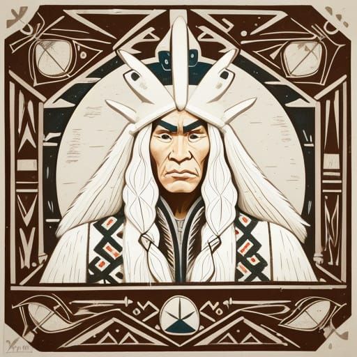 Native inuit art.. tribal art