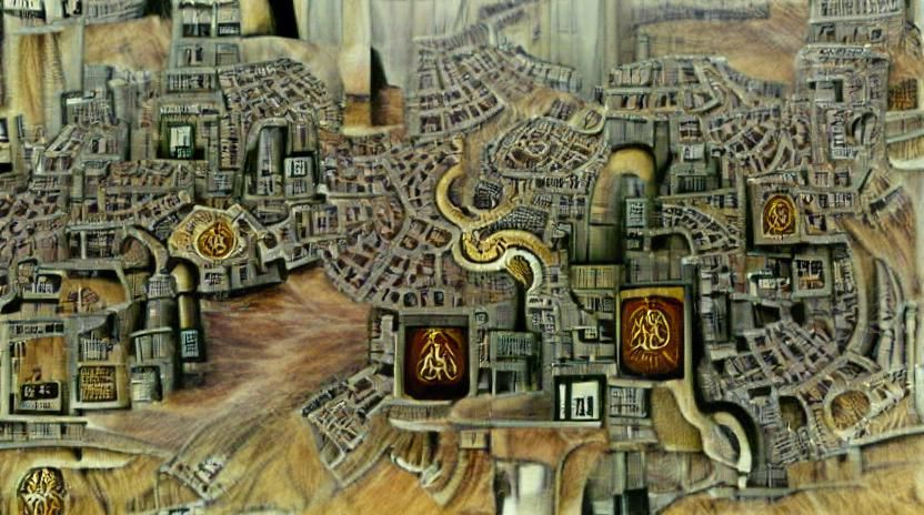 Ankh-Morpork Cityscape Illustration