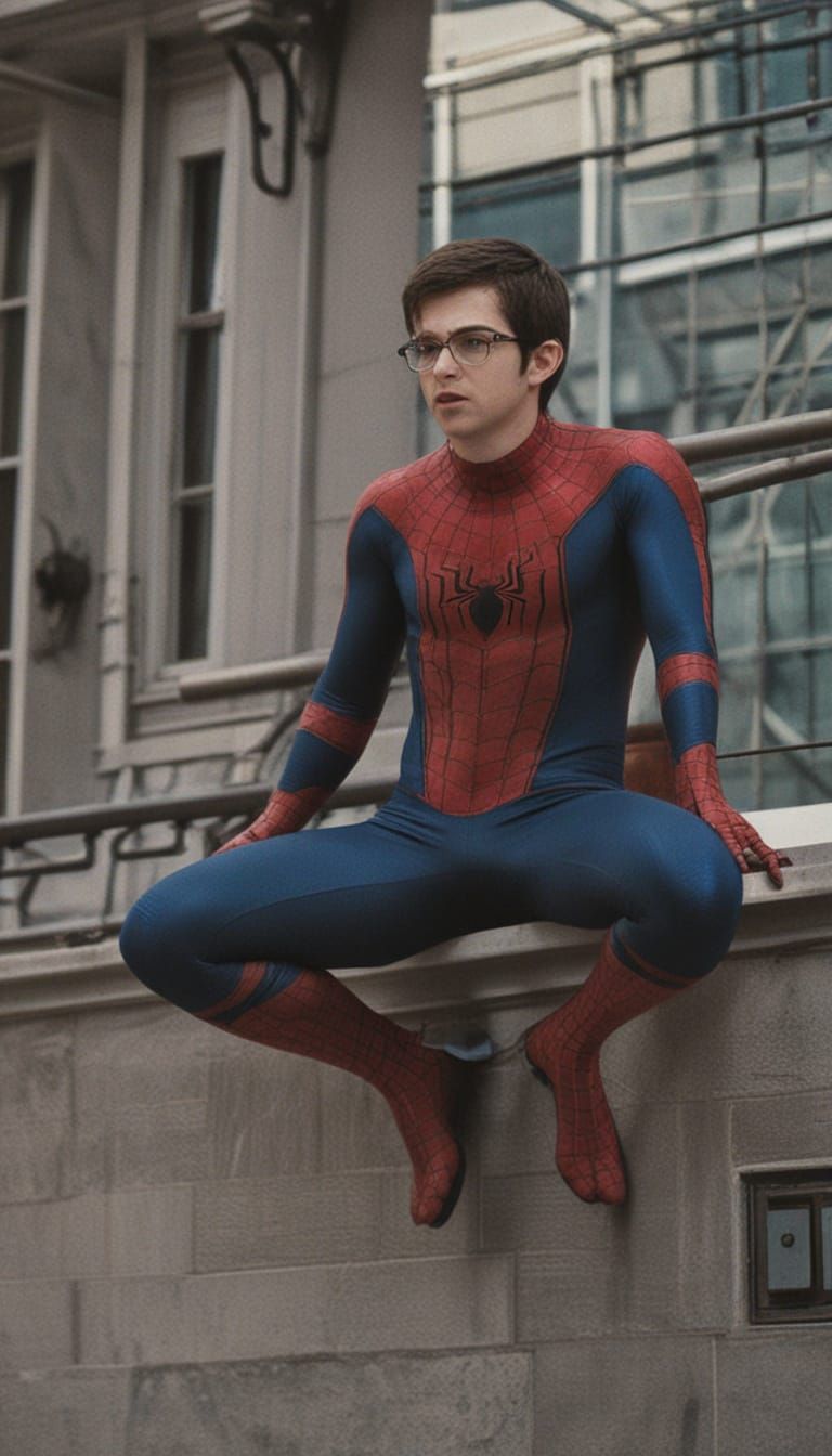 Epic Cinematic Portrait of Mclovin as Spiderman