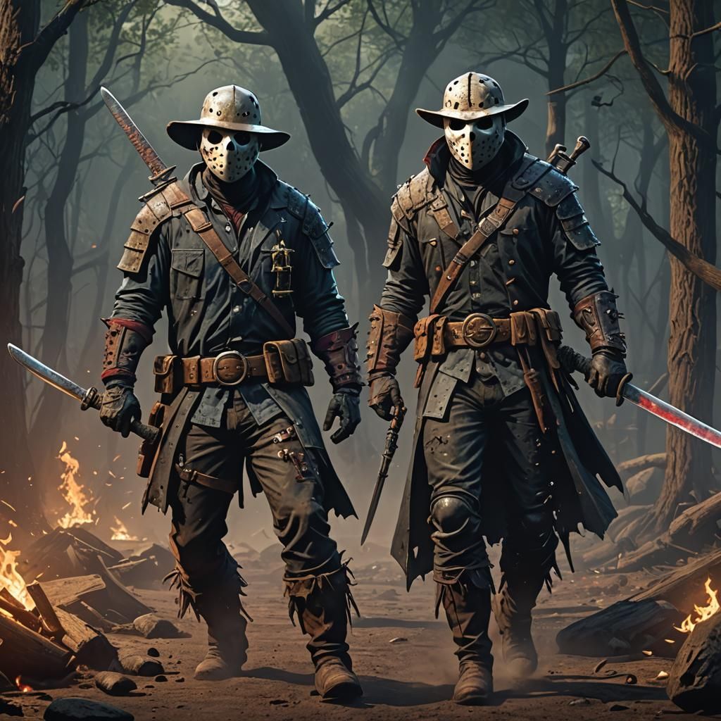 Jason Voorhees: Ninja Cowboy Pirate Concept Art